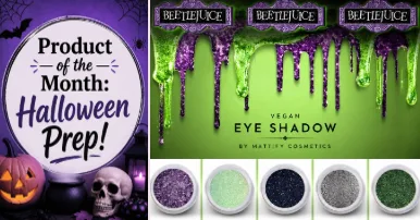 Beetlejuice Halloween Costume Makeup Looks Long Lasting Eye Shadow to create 