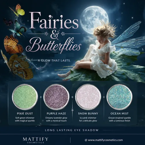makeup for a fairy costume sparkly eye shadow vegan eyeshadow for halloween sfx by mattify cosmetics