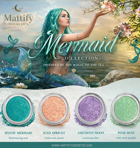 best halloween makeup for mermaid costume holographic green teal shimmery eyeshadow long lasting makeup purple eye shadow vegan cosmetics mattify 
