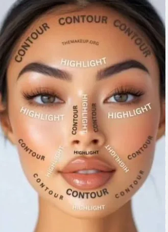How to contour and highlight your face for a wedding makeup look, Mattify Cosmetics Natural Makeup Looks to make nose look smaller