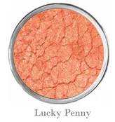 Copper eye shadow by Mattify cosmetics long lasting eye makeup natural product for oily skin crease-free eye makeup high pigment sparkly bronze heat eyeshadow with built in primer lucky penny