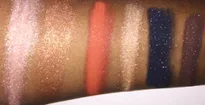 eye makeup for oily eye lids Sparkly eyeshadow swatches and natural highlighter to get a natural glow makeup for oily skin by Mattify cosmetics on glammommyki beauty blogs of instagram mua