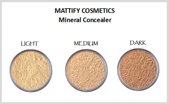 makeup artist tips how to apply concealer under eyes mattify cosmetics non greasy mineral concealer for oily skin and acne prone skin types