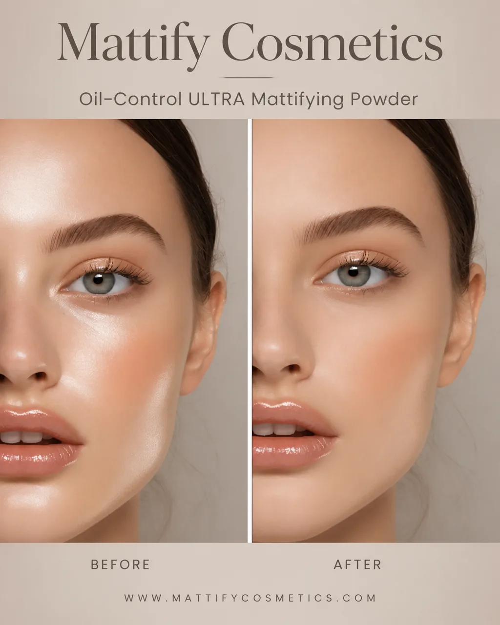 Best face powder for oily skin: Mattify Cosmetics ULTRA Powder Oil-Control Talc-Free Setting Powder 